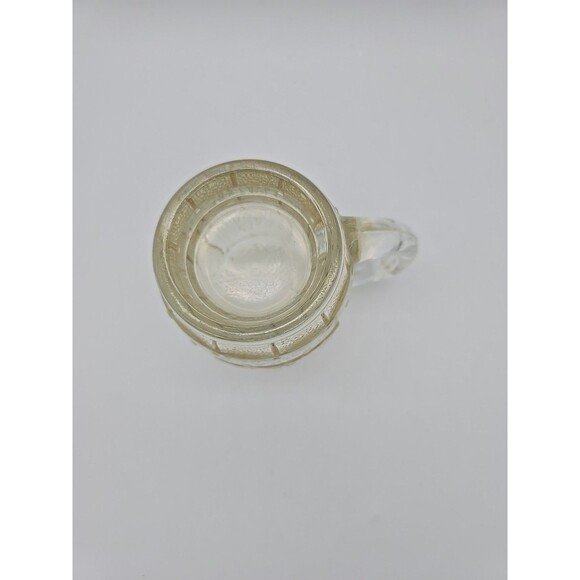 Vintage DAD'S ROOT BEER Amber & Clear Barrel Shaped Heavy Glass Mug 5.25" Tall - Picture 6 of 10